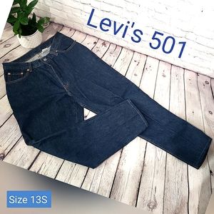 501 Dark Wash Women's Size 13S VTG Style Jeans